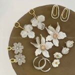 گوشواره گل سرامیکی کد 310406