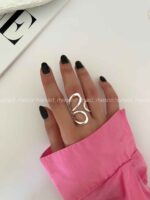 انگشتر طرحدار کد 310403 - تصویر 5