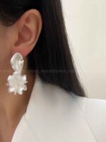 گوشواره SILVER FLORA کد 310427 - تصویر 3