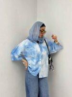 شومیز آبرنگی کد 220489 - تصویر 3
