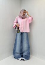 شومیز لینن نچرال کد 220492 - تصویر 5