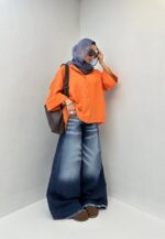 شومیز لینن نچرال کد 220492