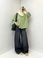 شومیز لینن نچرال کد 220492 - تصویر 19