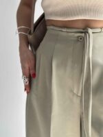 شلوار پارچه ای کمر پیله کد 101738 - تصویر 8