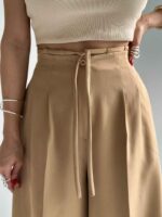 شلوار پارچه ای کمر پیله کد 101738 - تصویر 2