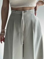 شلوار پارچه ای کمر پیله کد 101738 - تصویر 16