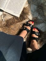 صندل سگک دار پوست ماری کد 140987 - تصویر 8