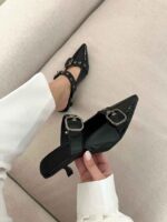 کفش پاشنه بلند سگک دارکد 140981