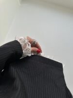 ست کت و شلوار دیپلمات آستین توری کد 160718 - تصویر 12