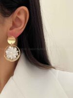 گوشواره GOLDEN FLOWERS کد 310428 - تصویر 4