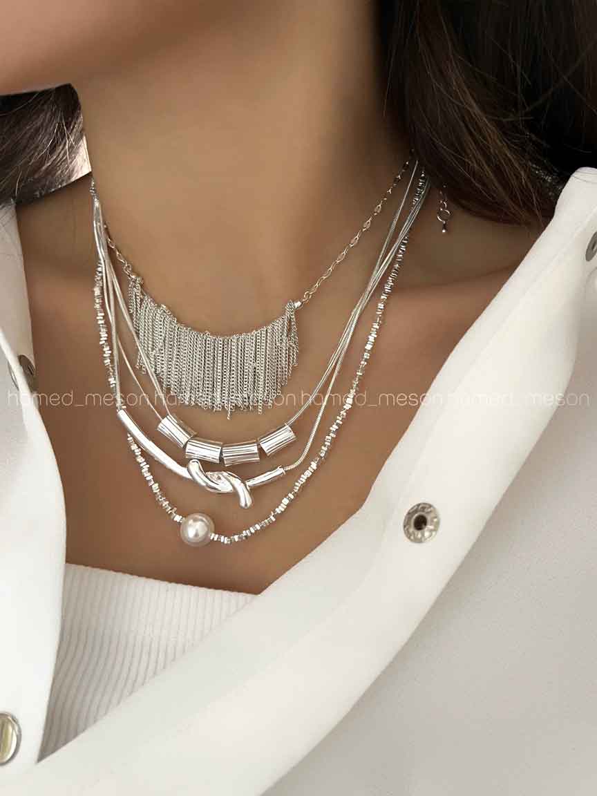 PXUD7636 گردنبند SILVER SHINE کد 310425 - تصویر 1
