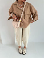 شومیز لینن 2 جیب کد 220516 - تصویر 19
