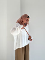 شومیز پشت چاک لینن کد 220512 - تصویر 21