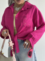 شومیز جلو گره تک جیب کد 220519 - تصویر 27