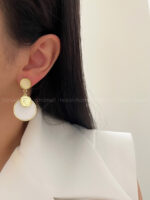 گوشواره گلد کد 310454 - تصویر 2