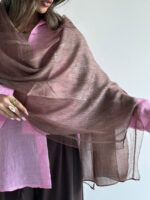 شال ابریشمی راه راه کد 310496 - تصویر 6