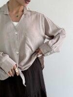 شومیز تک جیب صونا کد 220562 - تصویر 18
