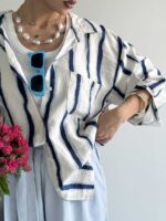 شومیز STRIPED کد 220567 - تصویر 4