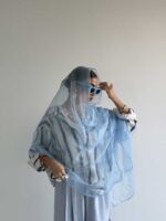 شال ابریشمی راه راه کد 310529 - تصویر 3