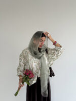 شومیز آبرنگی ایرانا کد 220565 - تصویر 8