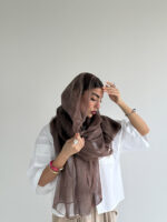 شال ابریشم توری کد 310523 - تصویر 5