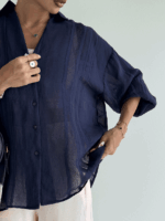 شومیز PERRY نواردار کد 220577 - تصویر 8