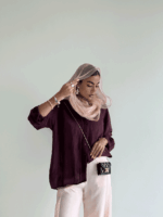 شومیز PERRY نواردار کد 220577 - تصویر 2