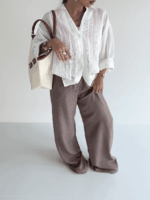 شومیز PERRY نواردار کد 220577 - تصویر 10