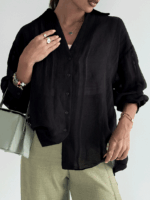 شومیز PERRY نواردار کد 220577 - تصویر 19