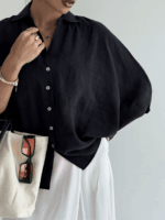 شومیز PERRY آستین کیمانو کد 220578 - تصویر 12