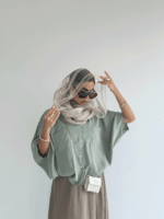 شومیز PERRY آستین کیمانو کد 220578 - تصویر 17