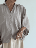 شومیز PERRY آستین کیمانو کد 220578 - تصویر 24