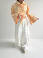 ست شومیز و شلوار جلو گره کد 160782 - تصویر 3