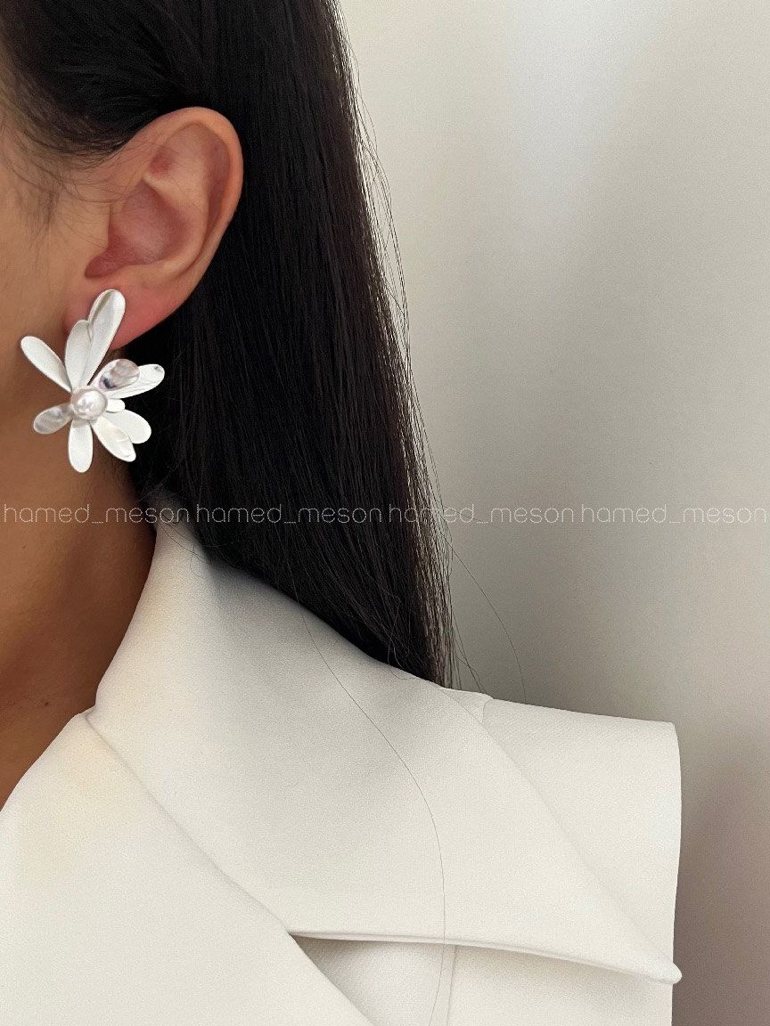 BSQP0066 گوشواره گلماه کد 310626 - تصویر 1