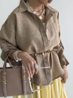 شومیز تک جیب کد 220612 - تصویر 7