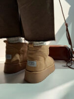 نیم بوت خزدار کد 141102 - تصویر 8
