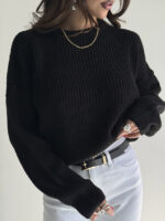بلوز بافت یقه گرد کد 200836 - تصویر 4