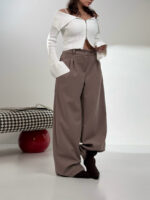 شلوار کتان بگ کد 102004 - تصویر 2