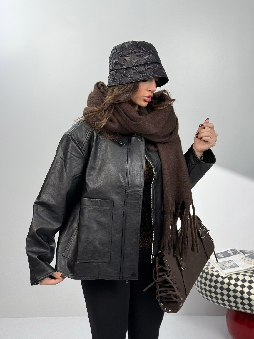 IMG_2602 کت چرم LEATHER SHIRT کد 120396 - تصویر 1