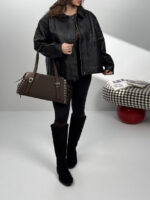 کت چرم LEATHER SHIRT کد 120396 - تصویر 5