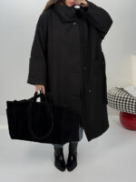 پالتو فوتر آستین دکمه کد 201003 - تصویر 19