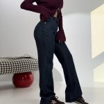شلوار جین نیم بگ کد 102084