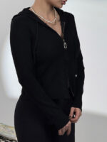 هودی بافت زیپ دار کد 200983 - تصویر 4