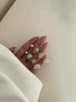 گوشواره آویزدار سنگی کد 310737 - تصویر 2