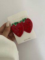 گوشواره STRAWBERRY کد 310708 - تصویر 2