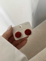 گوشواره مخملی کد 310719 - تصویر 4