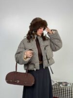 کاپشن کمربندی BOUCLE کد 201024 - تصویر 16