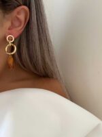 گوشواره سنگی کد 310715 - تصویر 2