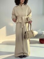 ست کت و اورال بنددار کد 160879 - تصویر 7