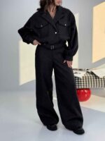 ست کت و شلوار فوتر سگک دار کد 160878 - تصویر 9